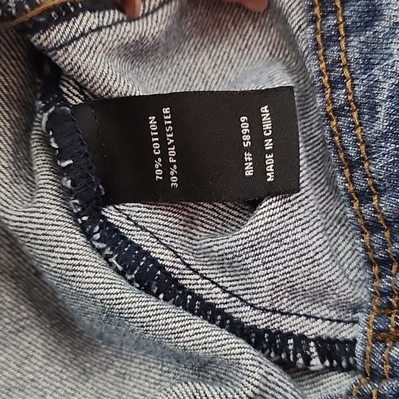 Copper Key Distressed Demin Jacket Size Medium - Picture 5 of 6